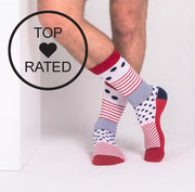Socks - Even More Stripes - Red