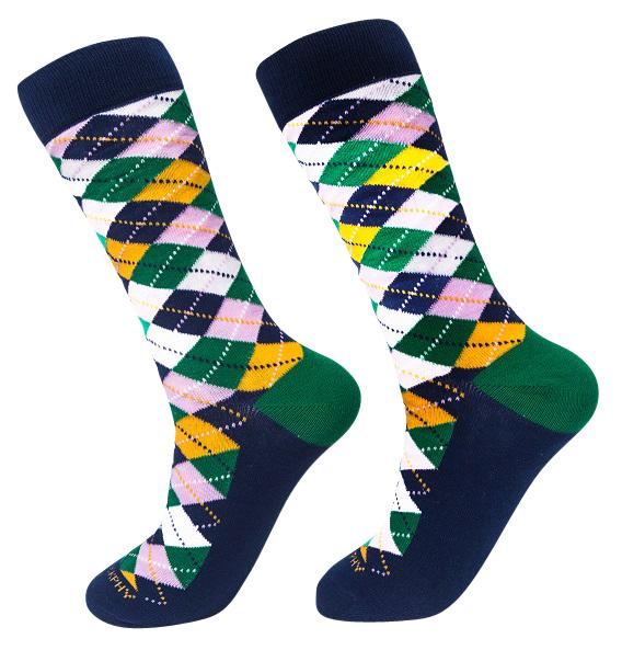 Socks-Argyle-Cool-Patterns-Crew-Socks-white