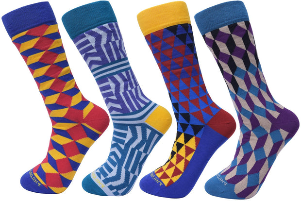 Assorted Socks (4 Pairs) - Preppy Style