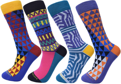 Assorted Socks (4 Pairs) - Flashy Colors