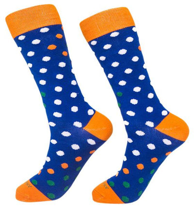 Socks-Big-Dots-Cool-Patterns-Crew-Socks-blue