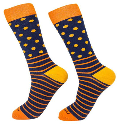 Socks-Dripes-Cool-Patterns-Crew-Socks-orange