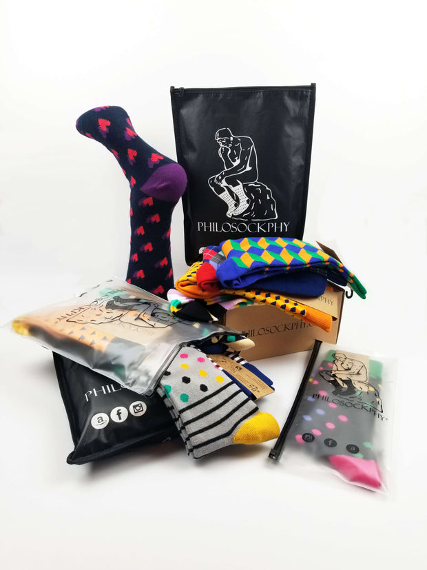 Sock of the Month Club-12 Months Prepaid-3 Months FREE