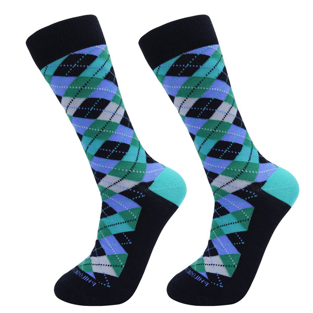 Socks-Argyle-Cool-Patterns-Crew-Socks-Blue