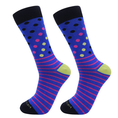 Socks-Dripes-Cool-Patterns-Crew-Socks-Blue