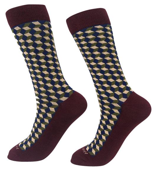 Socks-Squared-Cool-Patterns-Crew-Socks-brown