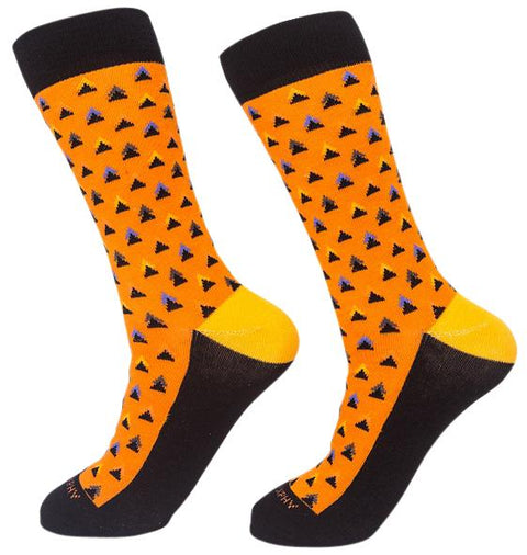 Socks-Triangle-Me-Cool-Patterns-Crew-Socks-orange