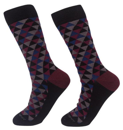 Socks-Trigons-Cool-Patterns-Crew-Socks-black