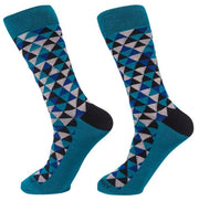 Socks-Trigons-Cool-Patterns-Crew-Socks-teal