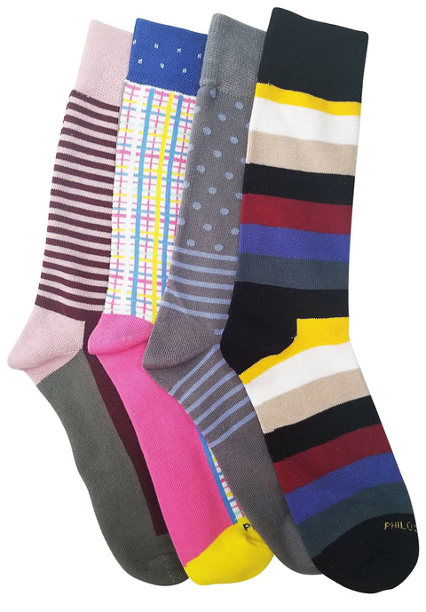 Socks - Assorted Socks (4 Pairs) - Spring Colors Everywhere