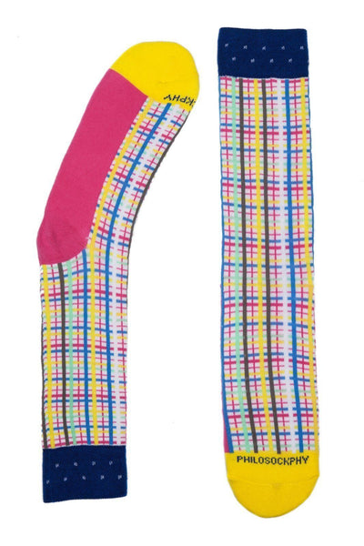 Socks - Bright Neon Patterned Socks By Philosockphy