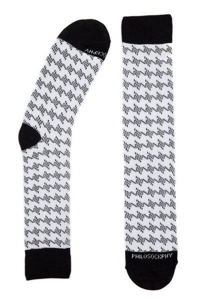 Socks - Houndstooth Patterned Socks By Philosockphy (Classic)